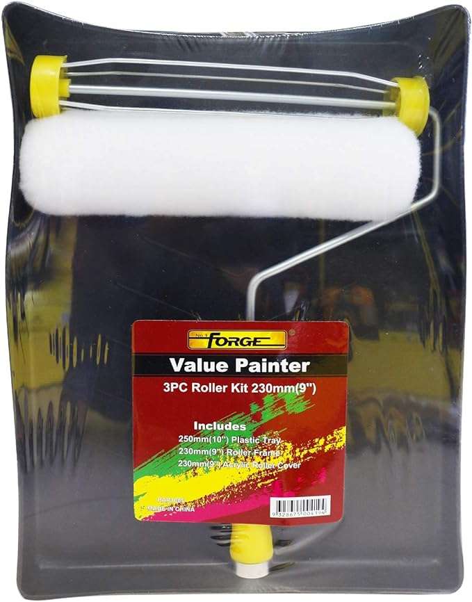 9"W Value Paint Roller Kit, 3 Pieces - 1