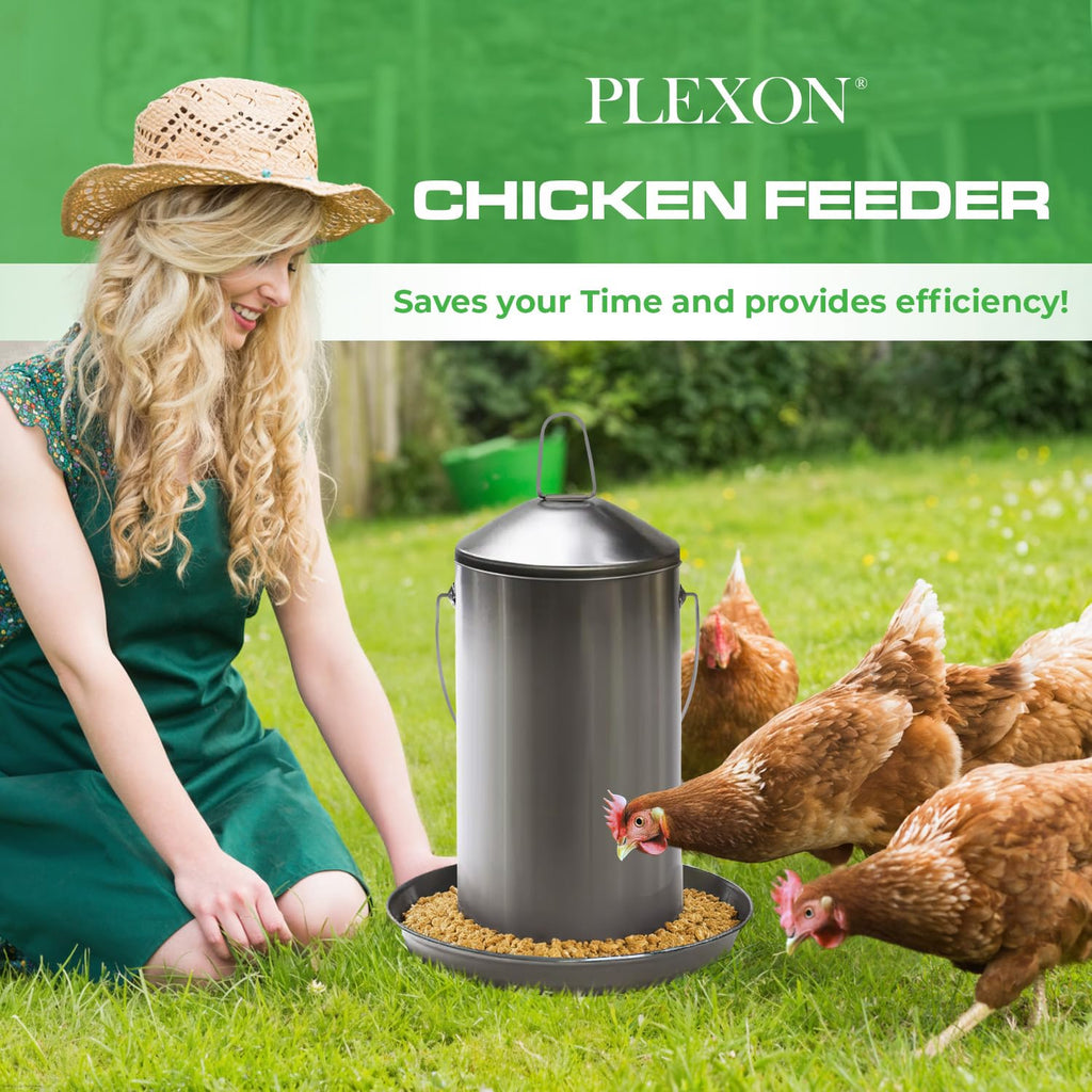 1 Gallon Stainless Steel Automatic Poultry Drinker