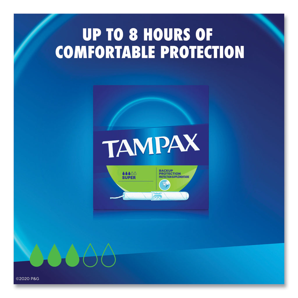 Cardboard Applicator Tampons, Super, 10/Box