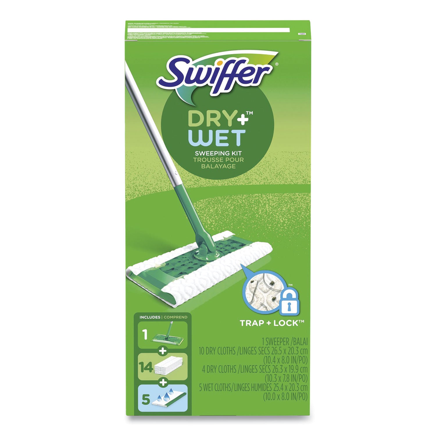 sweeper-mop-10-x-48-white-cloth-head-46-silver-green-aluminum-plastic-handle_pgc49947 - 4