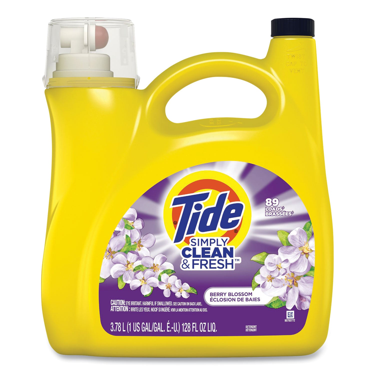 simply-clean-and-fresh-laundry-detergent-berry-blossom-89-loads-128-oz-pump-bottle_pgc58710 - 1