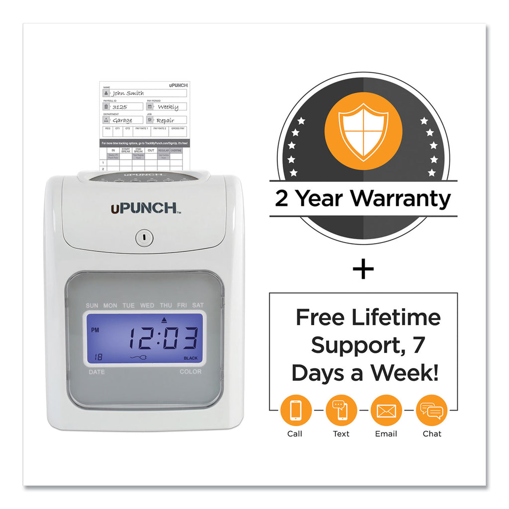 hn2500-electronic-calculating-time-clock-bundle-lcd-display-beige-gray_ppzhn2500 - 2