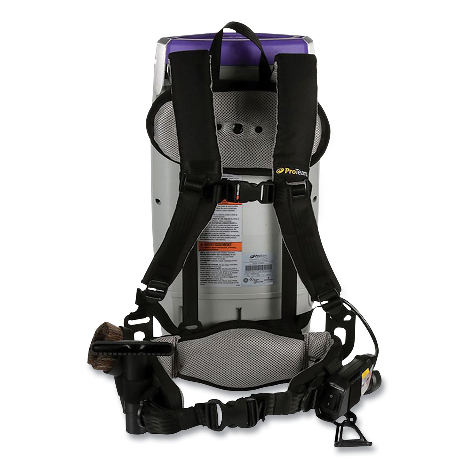 super-coach-pro-10-backpack-vacuum-with-xover-fixed-length-two-piece-wand-10-qt-tank-capacity-gray-purple_ptm107304 - 4