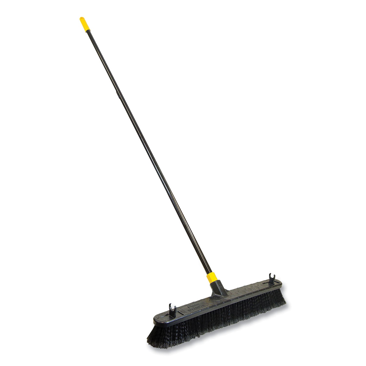 bulldozer-smooth-surface-pushbroom-split-tip-pet-bristles-24-x-60-powder-coated-handle-black-yellow_qck533 - 1