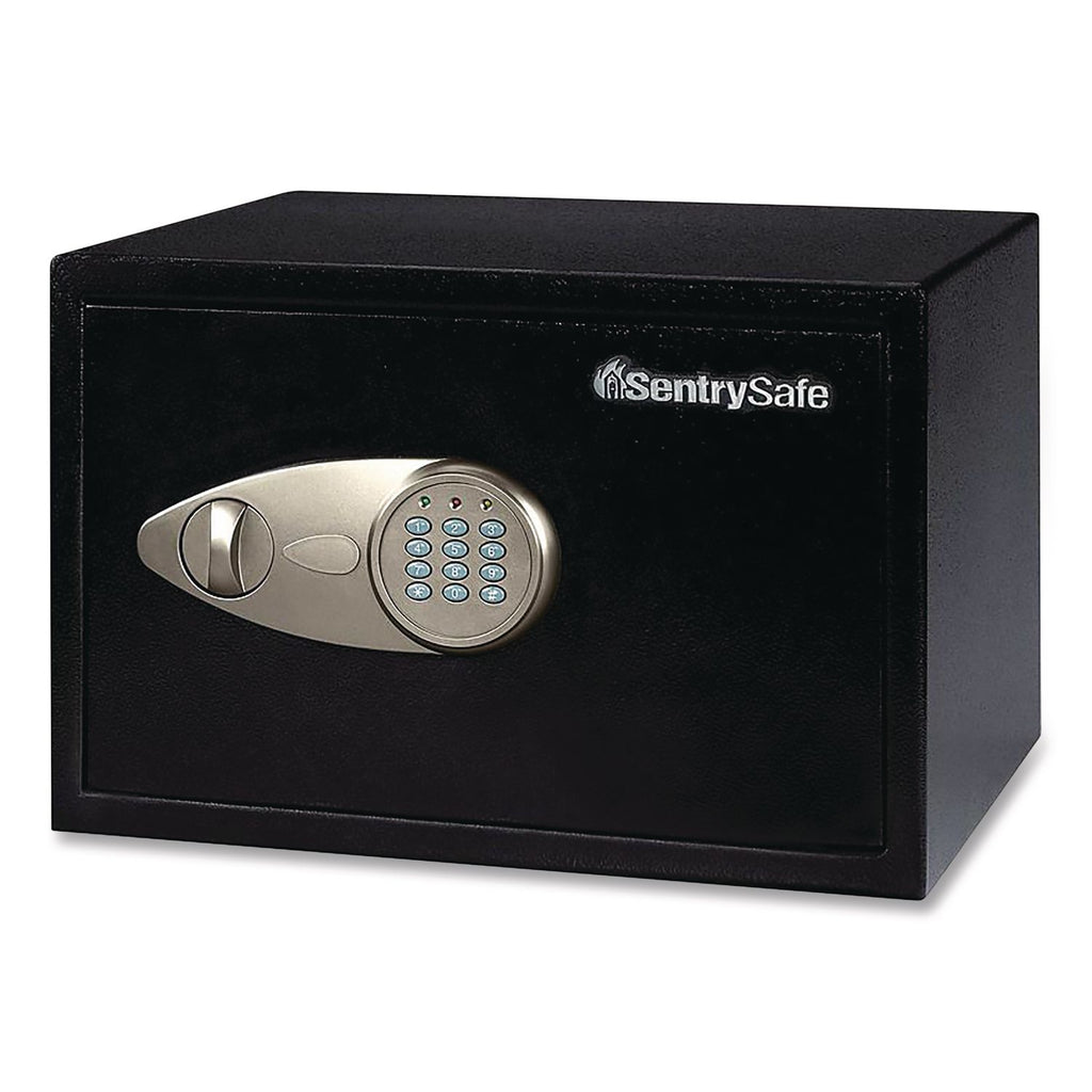 X055 Digital Security Safe, 0.58 cu ft, 13.8 x 10.6 x 8.7, Black/Silver