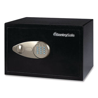 X055 Digital Security Safe, 0.58 cu ft, 13.8 x 10.6 x 8.7, Black/Silver