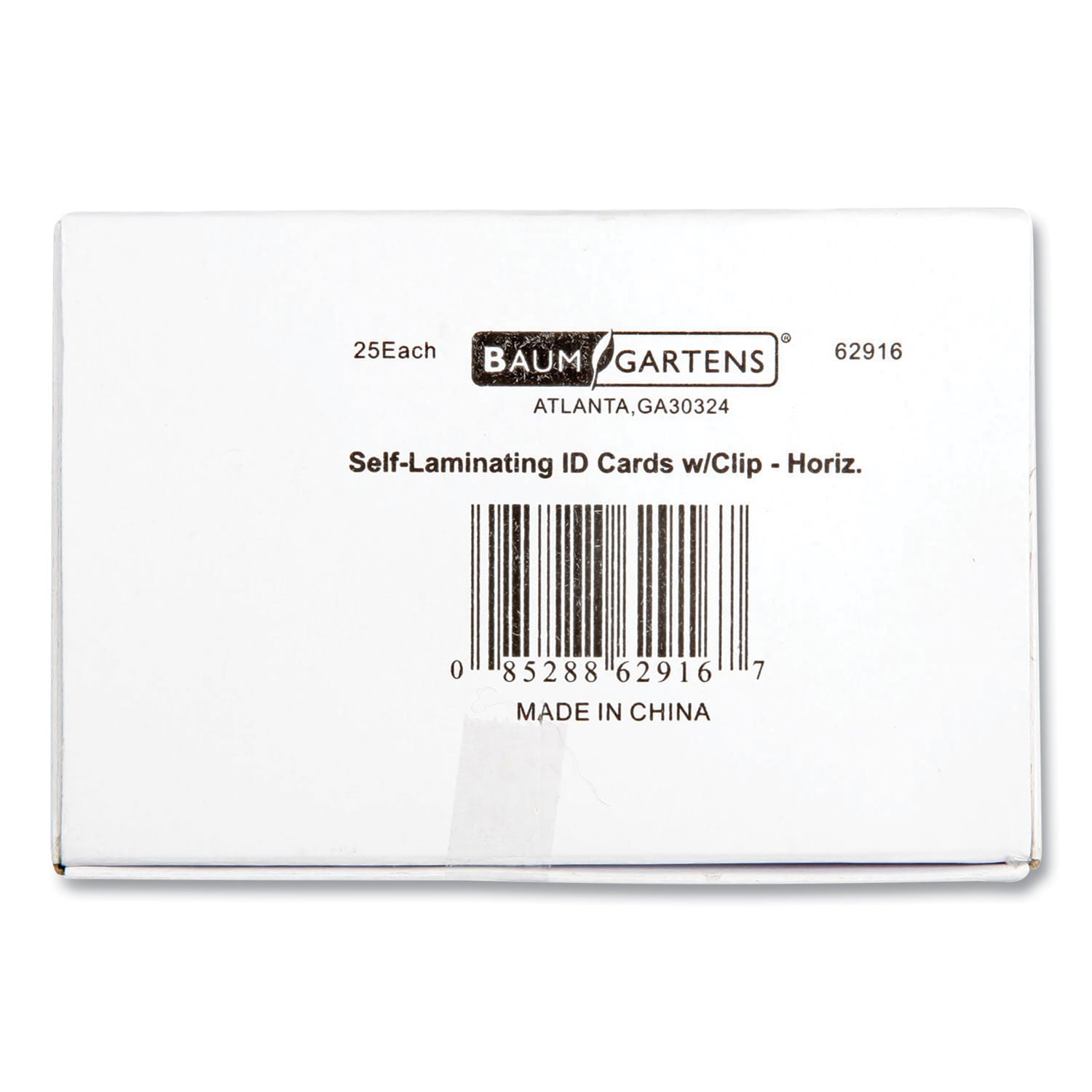 Self Laminating Badge Holder, Horizontal, 3.5 x 2.25, Clear, 25/Pack