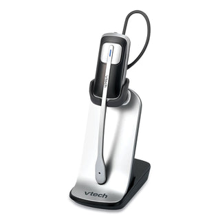IS6200 Monaural Convertible Headset, Black/Silver