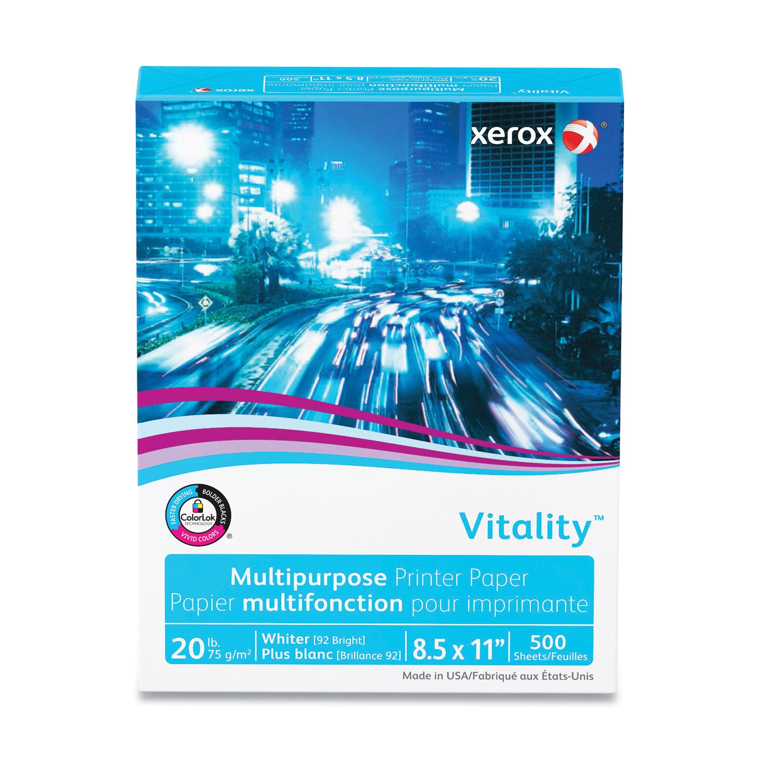vitality-multipurpose-print-paper-92-bright-20-lb-bond-weight-85-x-11-white-500-sheets-ream_xer3r02047py - 1