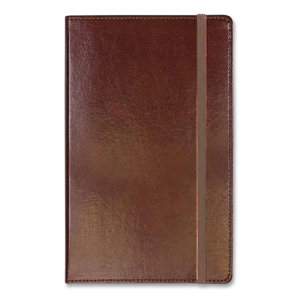 bonded-leather-journal-1-subject-narrow-rule-brown-cover-240-825-x-5-sheets_cgbmj54792 - 1