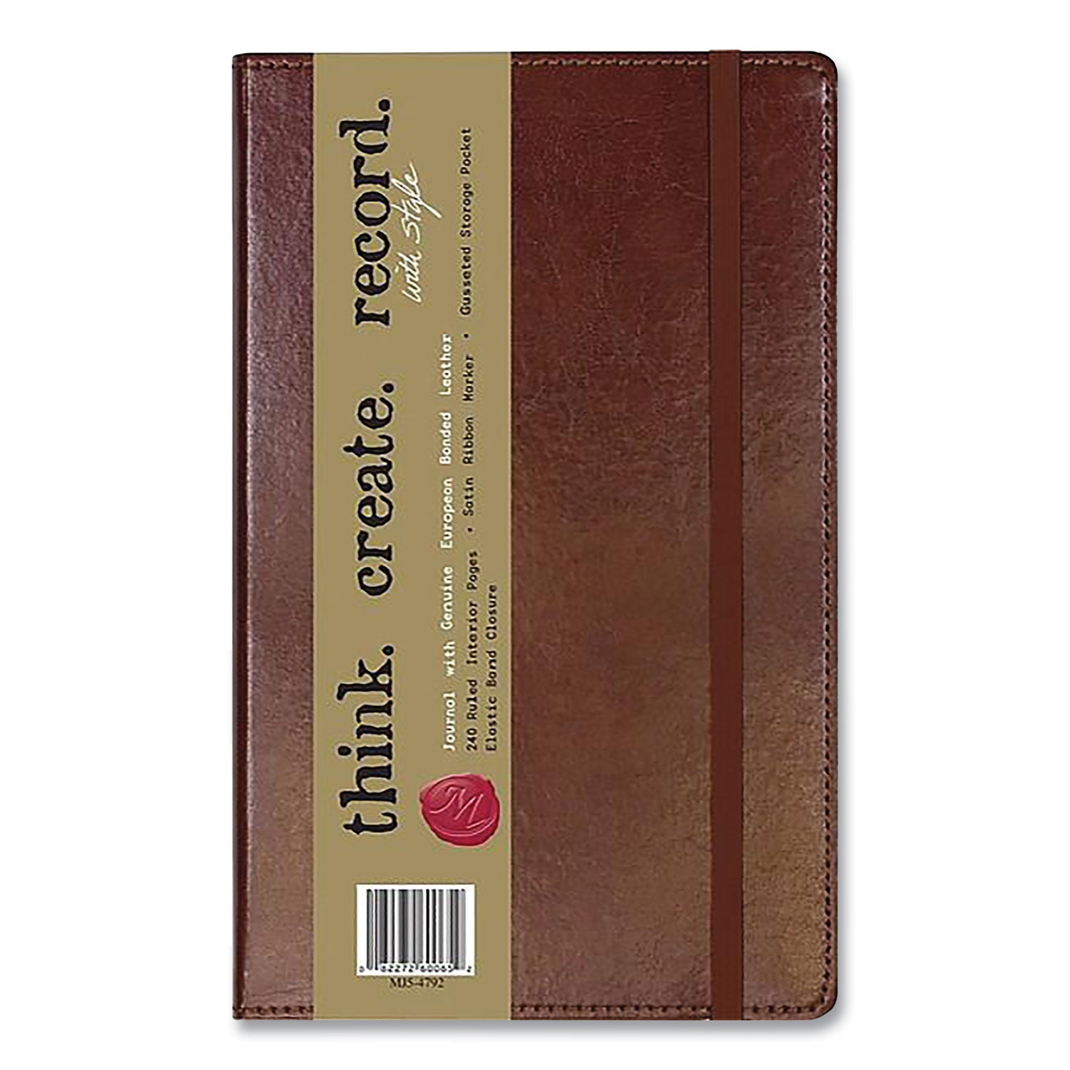 bonded-leather-journal-1-subject-narrow-rule-brown-cover-240-825-x-5-sheets_cgbmj54792 - 5