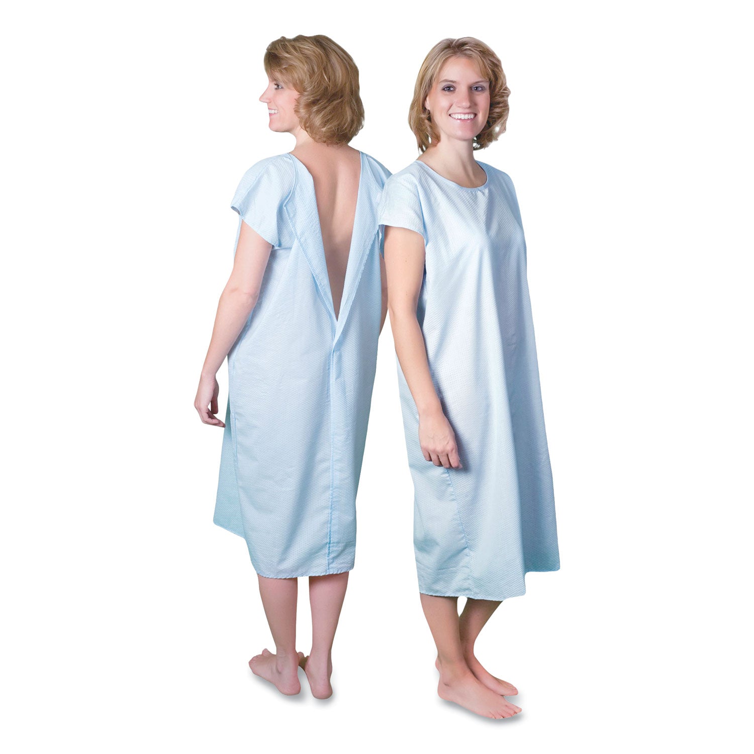 cloth-patient-gown-cotton-polyester-blend-large-chest-size-38-to-42-blue_coepro953lrg - 1