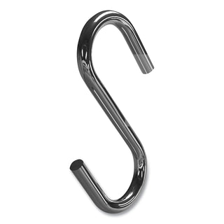S Hooks, Metal, Silver, 50/Pack