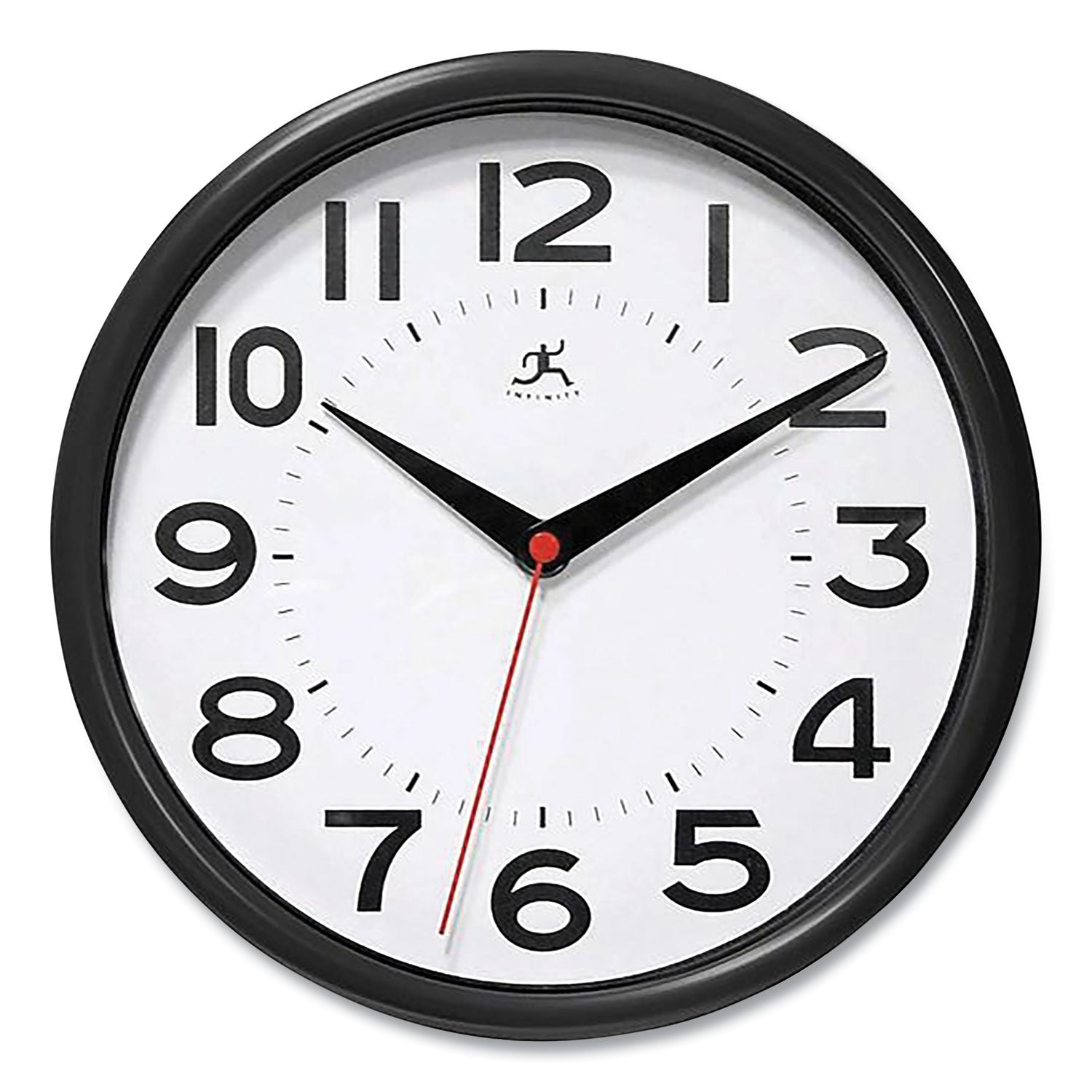 metro-wall-clock-9-diameter-black-case-1-aa-sold-separately_ifm14220bk3364 - 1
