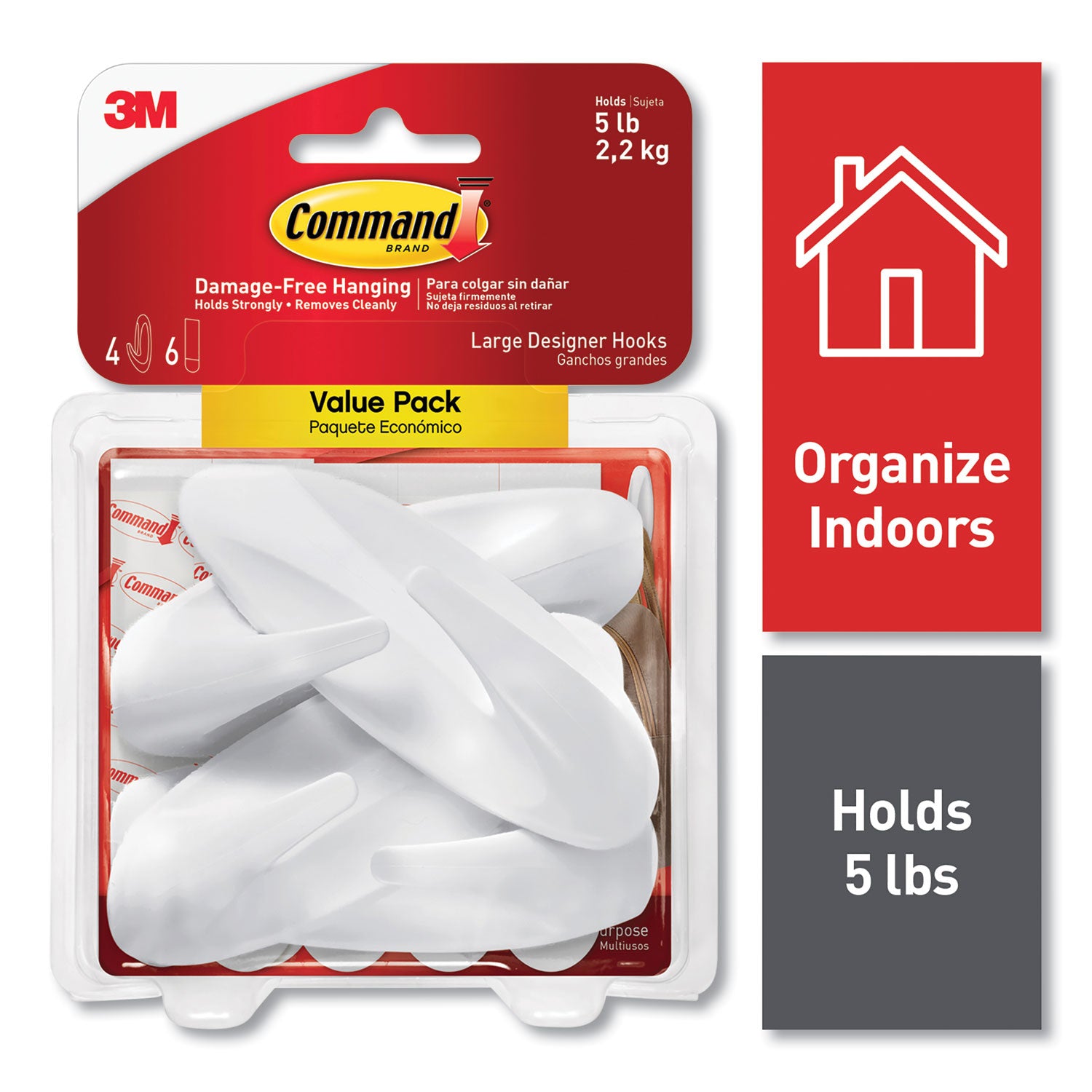 general-purpose-hooks-large-plastic-white-5-lb-capacity-4-hooks-and-6-strips-pack_mmm170834es - 1