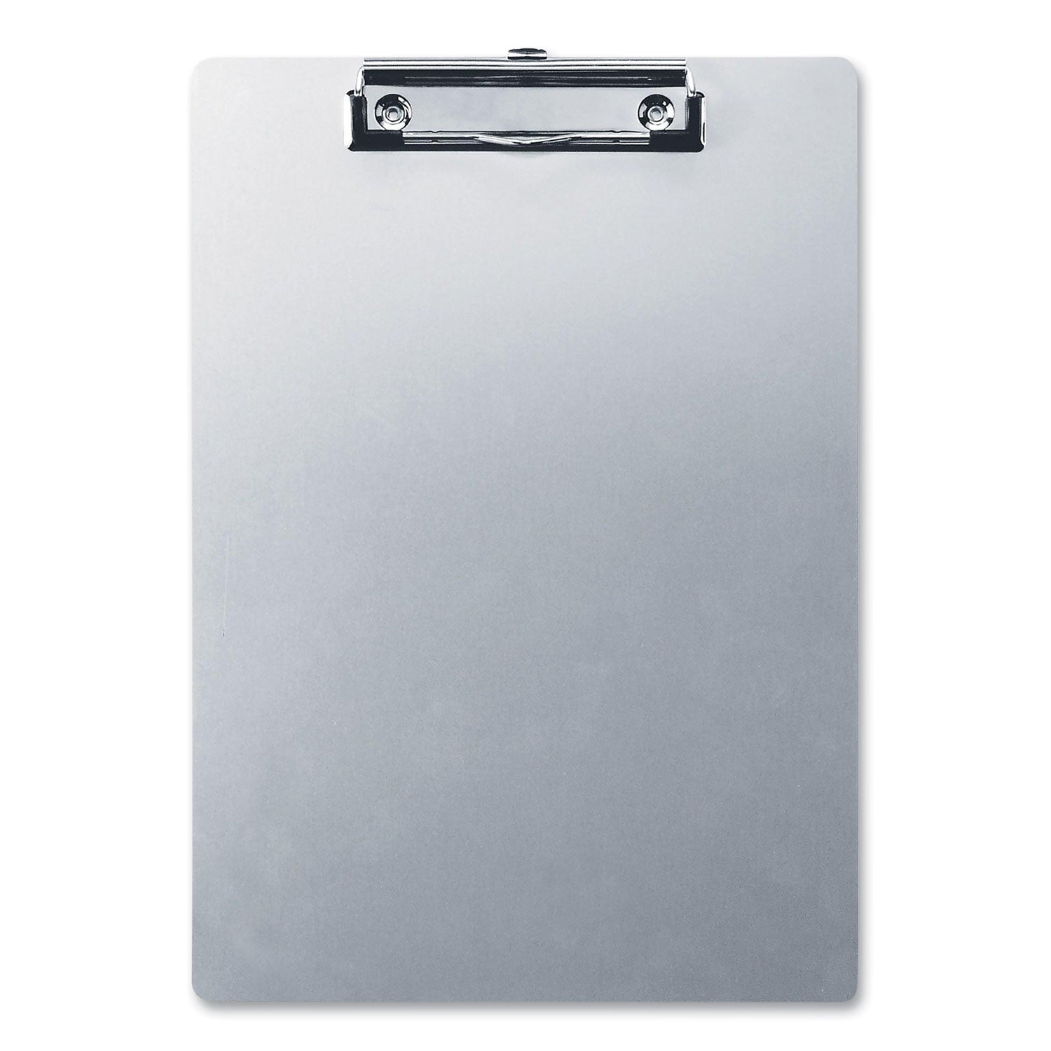 Officemate Aluminum Clipboard - 8 1/2" x 11" - Aluminum - Silver - 1 Each