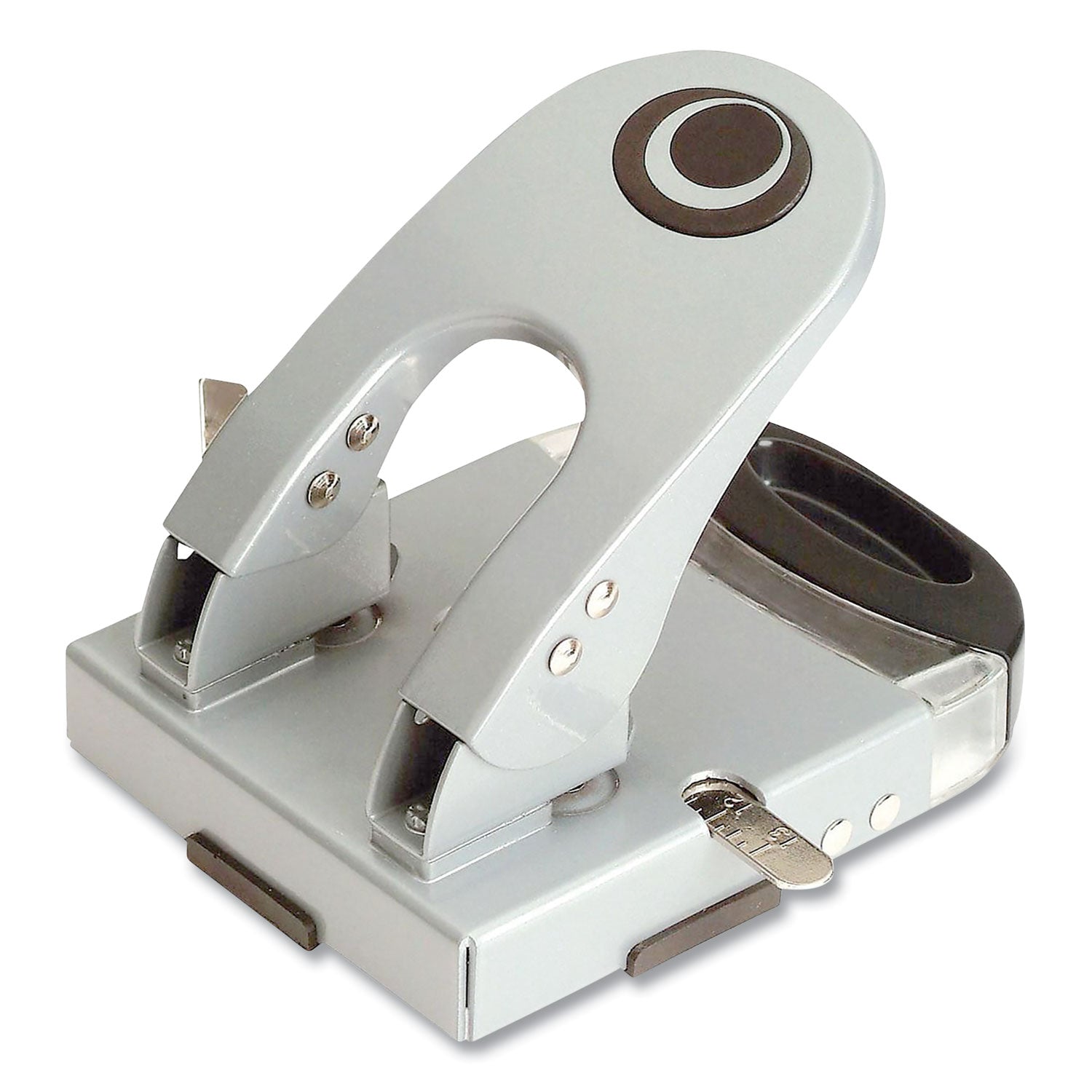 50-sheet-deluxe-two-hole-punch-1-4-holes-gray-blue_oic90101 - 1