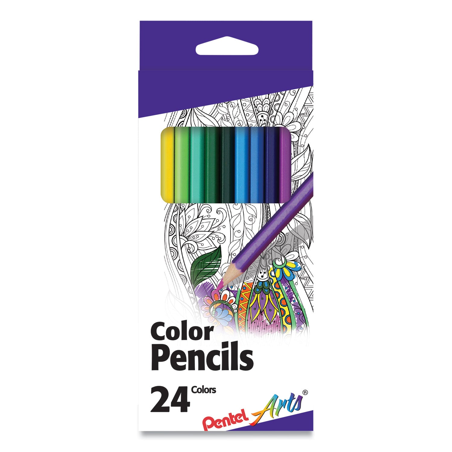 color-pencils-198-mm-h-#3-assorted-lead-and-barrel-colors-24-pack_pencb824pk - 1
