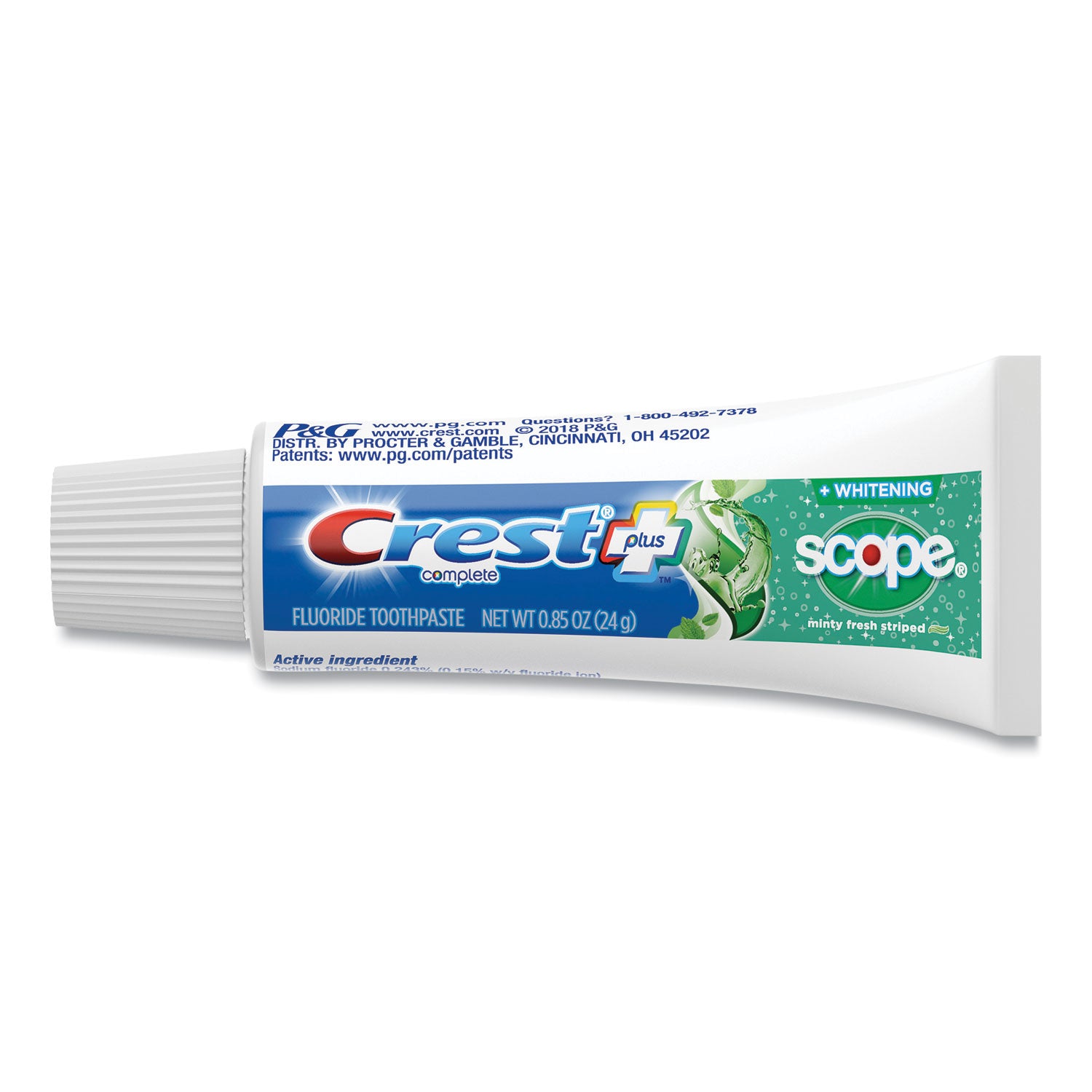 complete-whitening-toothpaste-+-scope-minty-fresh-085-oz-tube-36-carton_pgc38592ct - 2