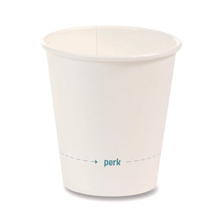 White Paper Hot Cups, 8 oz, 50/Pack