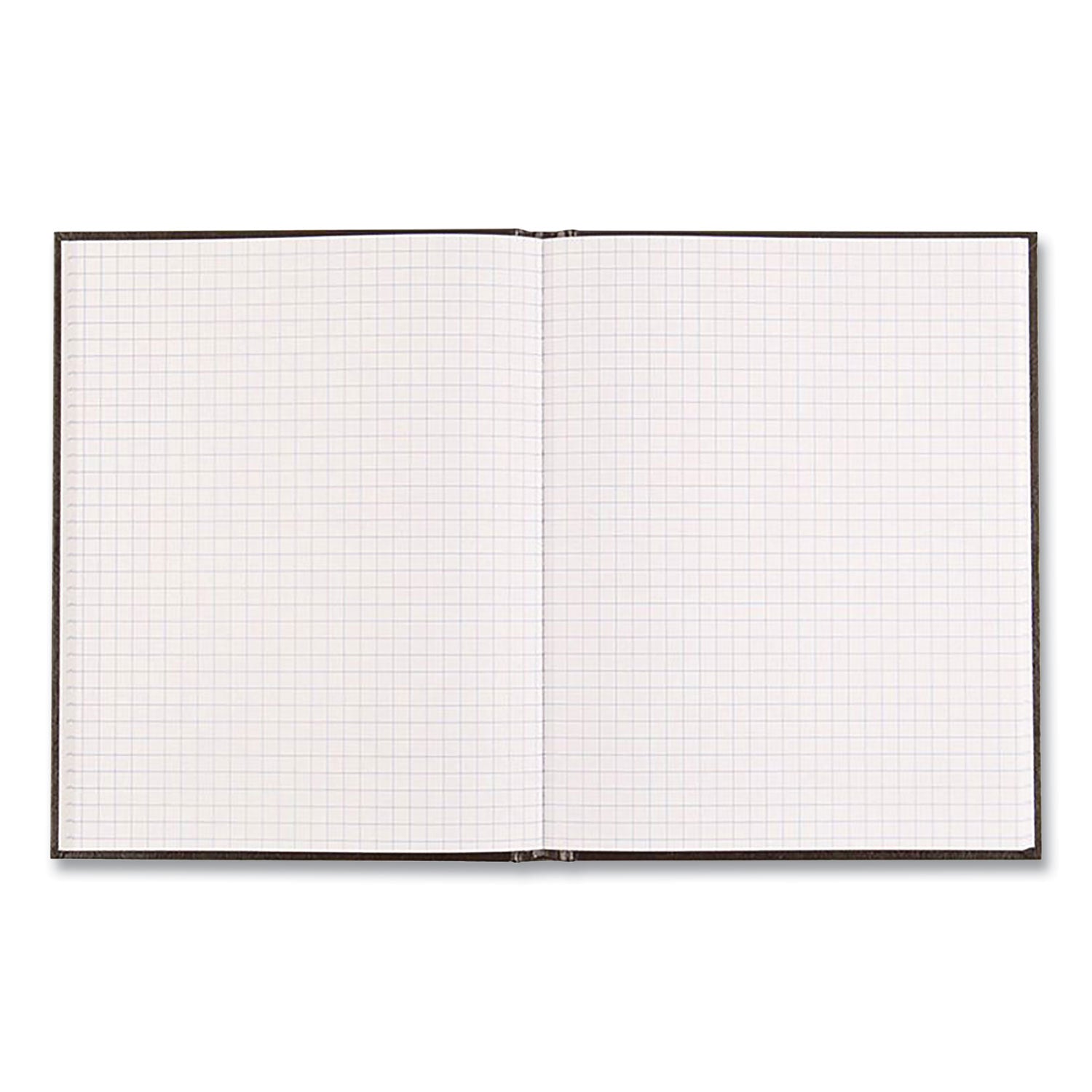 Professional Quad Notebook, Quadrille Rule (4 sq/in), Black Cover, (96) 9.25 x 7.25 Sheets - 