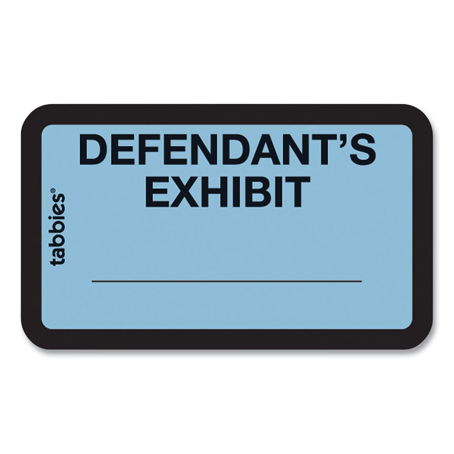 Legal Exhibit Labels, Defendant's Exhibit, 1.63 x 1, Blue, 9/Sheet, 28 Sheets/Pack, 252 Labels/Pack - 