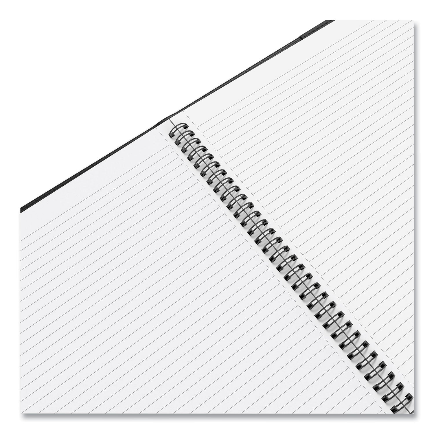 Soft-Cover Notebook Folio Set, 1-Subject, Narrow Rule, Black Cover, (80) 11 x 8.5 Sheets