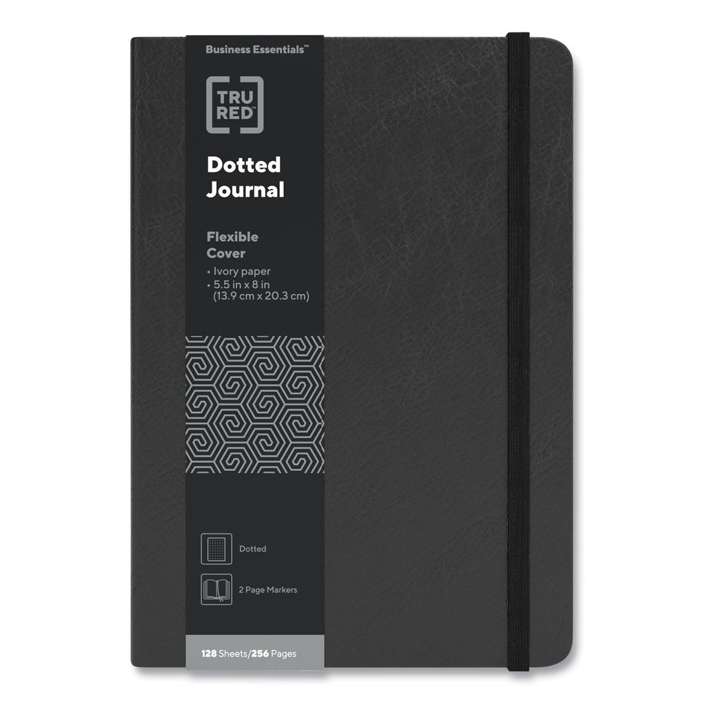 flexible-cover-business-journal-elastic-closure-1-subject-dotted-rule-black-cover-128-8-x-55-sheets_tud24377283 - 1