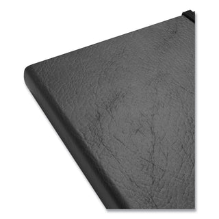 Flexible-Cover Business Journal, Elastic Closure, 1-Subject, Dotted Rule, Black Cover, (128) 8 x 5.5 Sheets