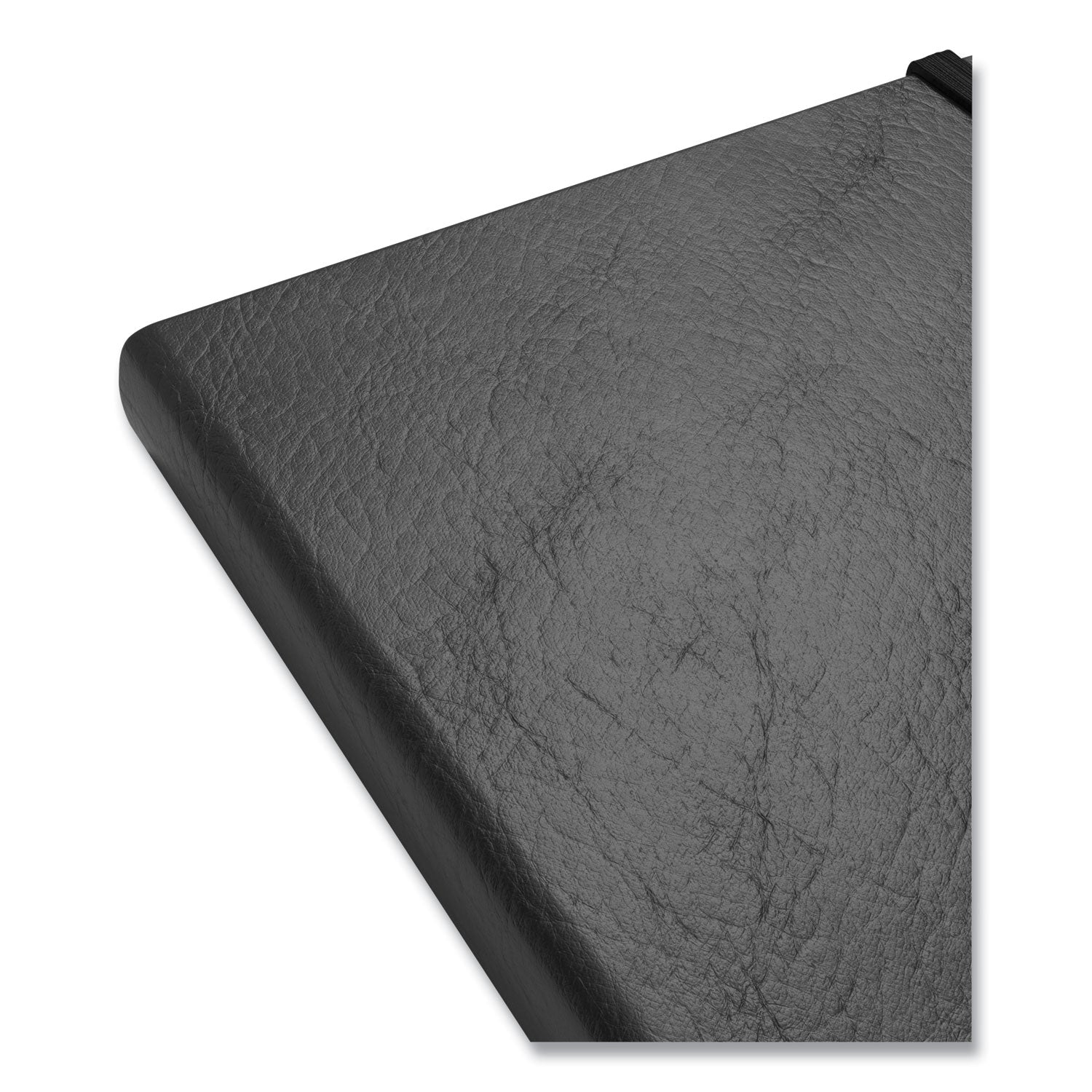 Flexible-Cover Business Journal, Elastic Closure, 1-Subject, Dotted Rule, Black Cover, (128) 8 x 5.5 Sheets