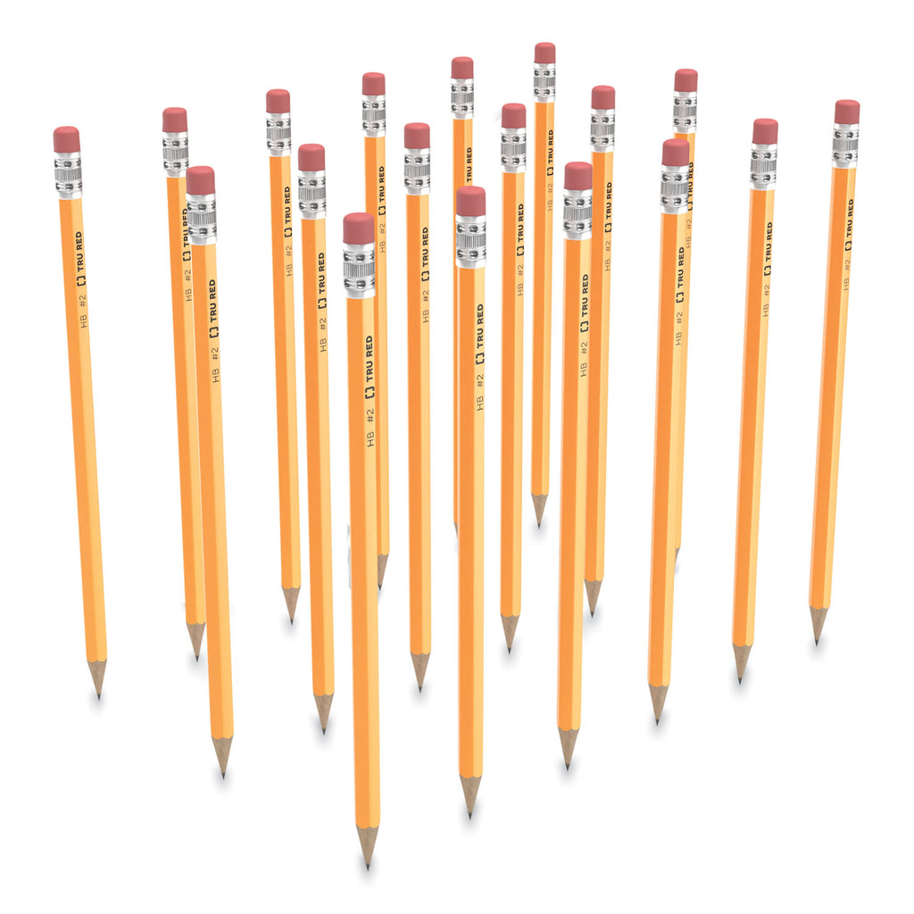 pre-sharpened-wooden-pencil-hb-#2-black-lead-yellow-barrel-24-pack_tud24424022 - 1