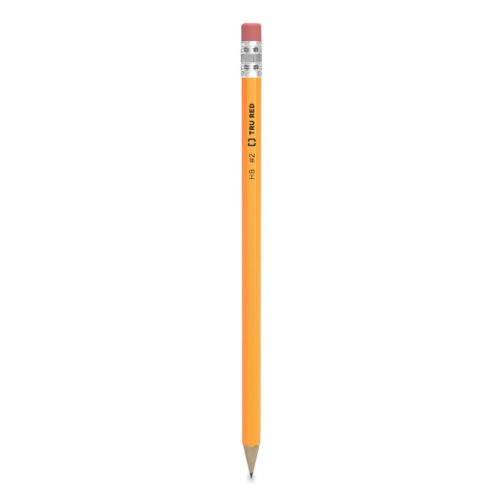 Wooden Pencil, HB (#2), Black Lead, Yellow Barrel, 48/Pack