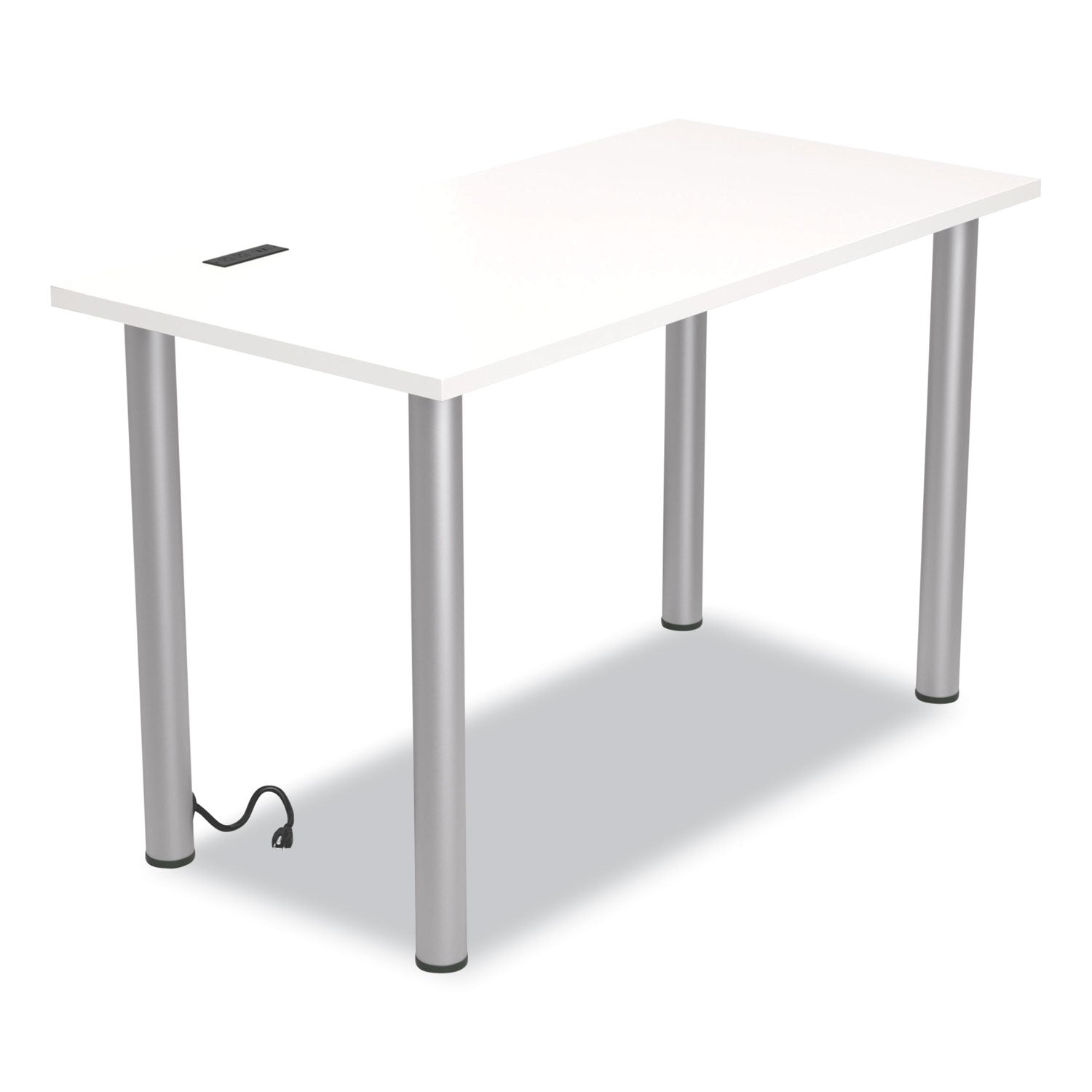 essentials-writing-table-desk-with-integrated-power-management-475-x-237-x-288-white-aluminum_uos24398970 - 1