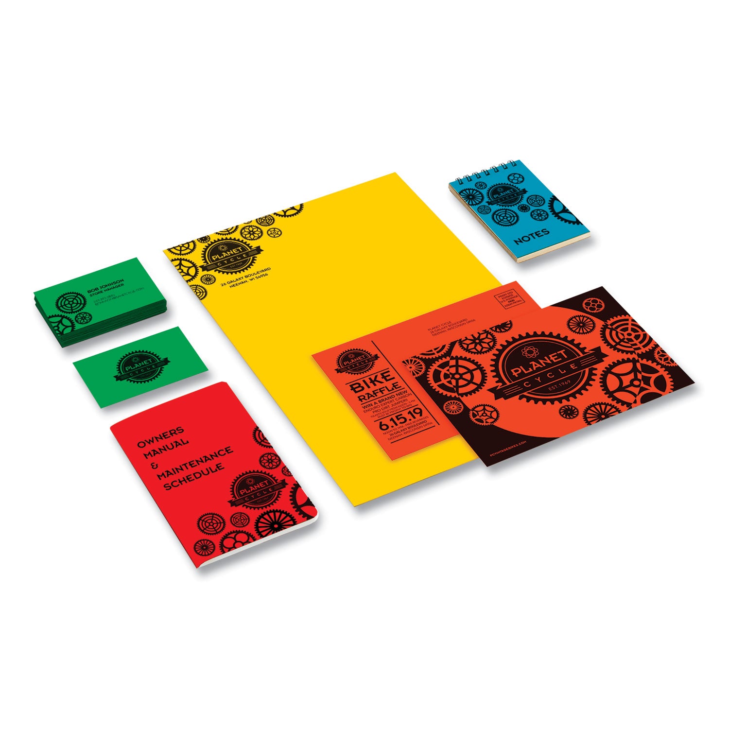 Color Cardstock, 65 lb Cover Weight, 8.5 x 11, Assorted Primary Colors, 50/Pack