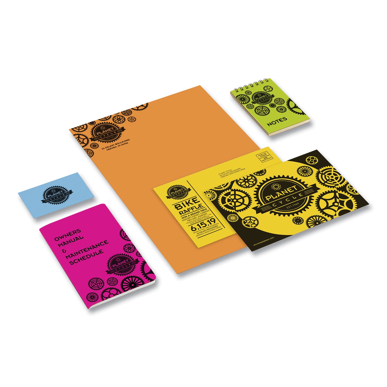 Color Cardstock, 65 lb Cover Weight, 8.5 x 11, Assorted Bright Colors, 50/Pack