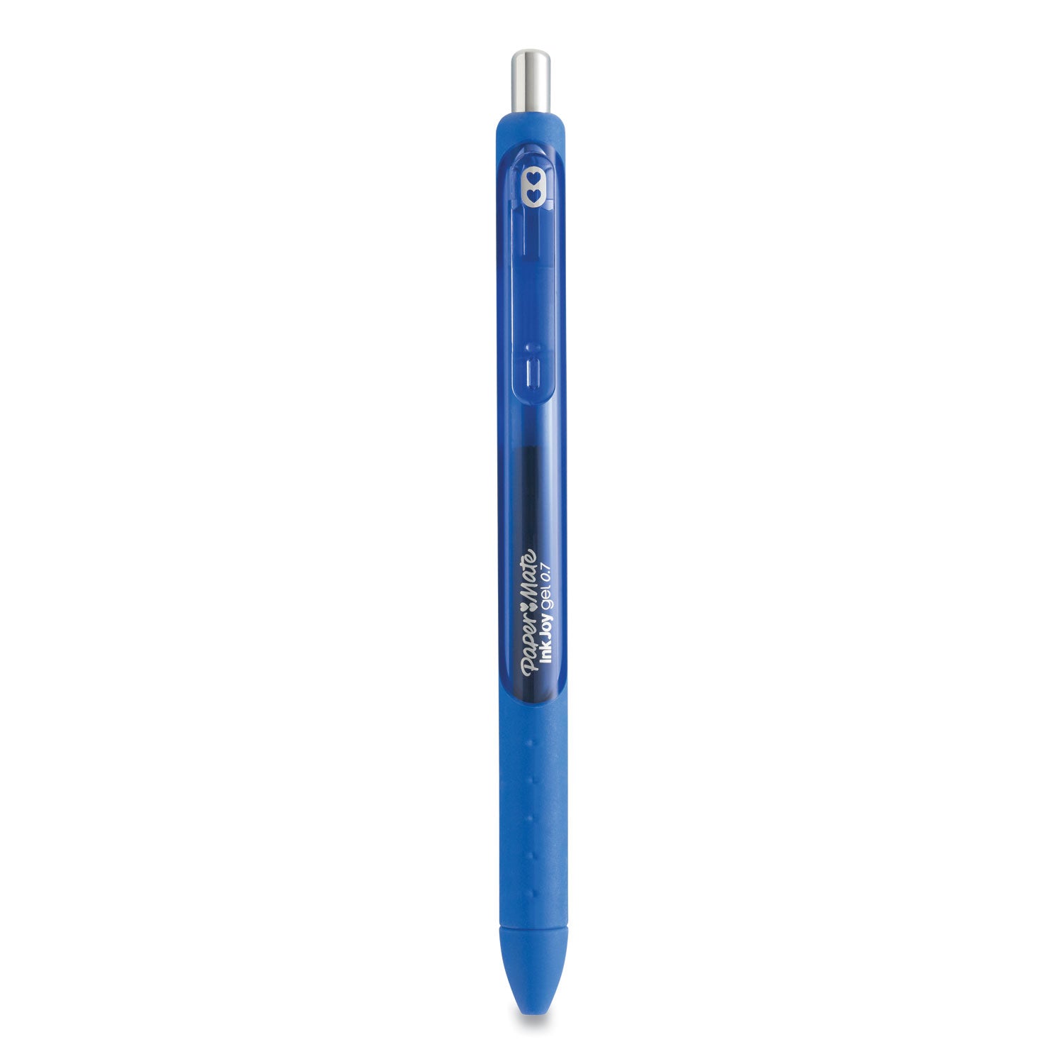InkJoy Gel Pen, Retractable, Medium 0.7 mm, Blue Ink, Blue Barrel, Dozen - 