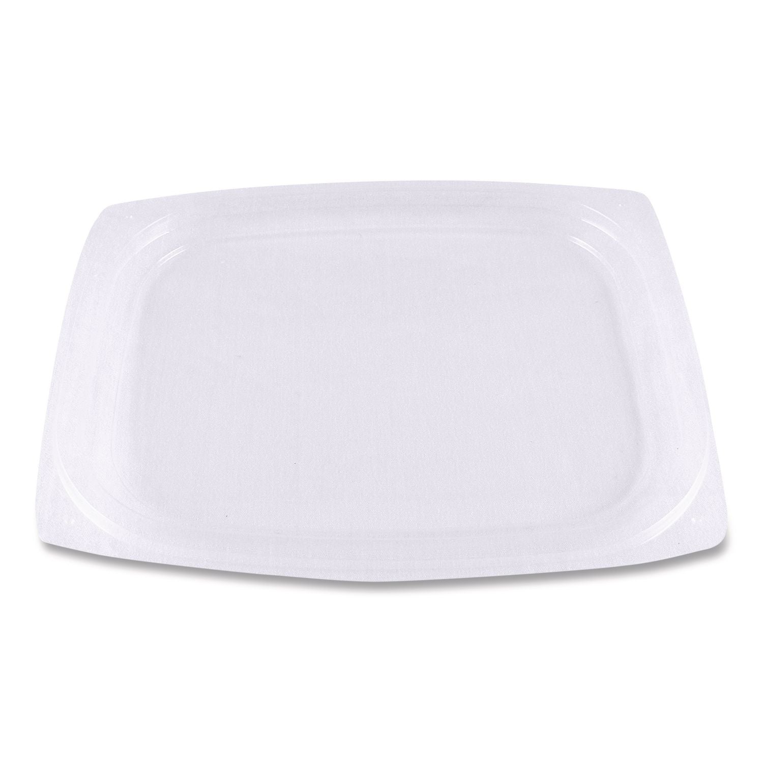 PLA Rectangular Deli Container Lids, 4.8 x 5.9 x 0.3, Clear, Plastic, 900/Carton
