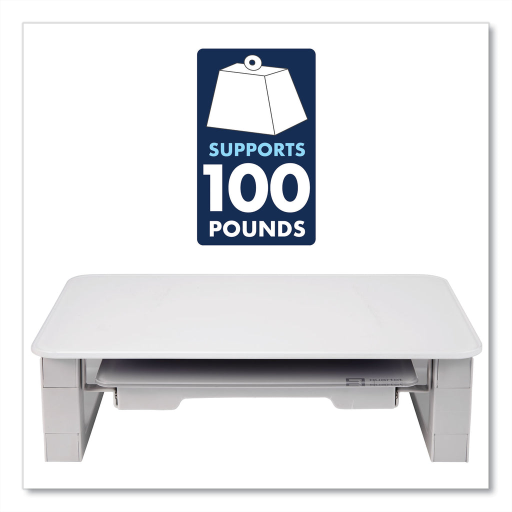 adjustable-height-desktop-glass-monitor-riser-with-dry-erase-board-14-x-1025-x-25-to-525-white-supports-100-lb_qrtq090gmrw01 - 4