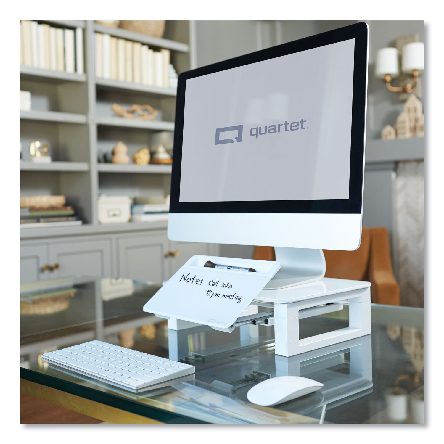 adjustable-height-desktop-glass-monitor-riser-with-dry-erase-board-14-x-1025-x-25-to-525-white-supports-100-lb_qrtq090gmrw01 - 3