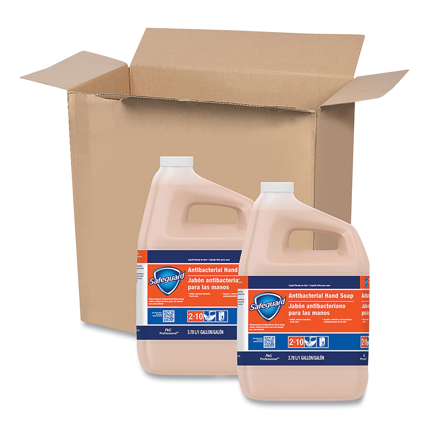 Antibacterial Liquid Hand Soap, Light Scent, 1 gal Bottle, 2/Carton
