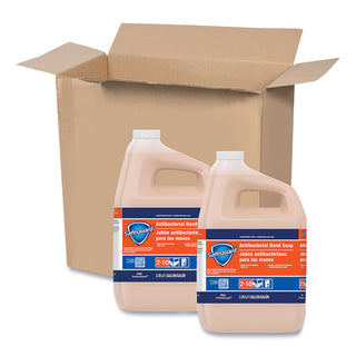 Antibacterial Liquid Hand Soap, Light Scent, 1 gal Bottle, 2/Carton