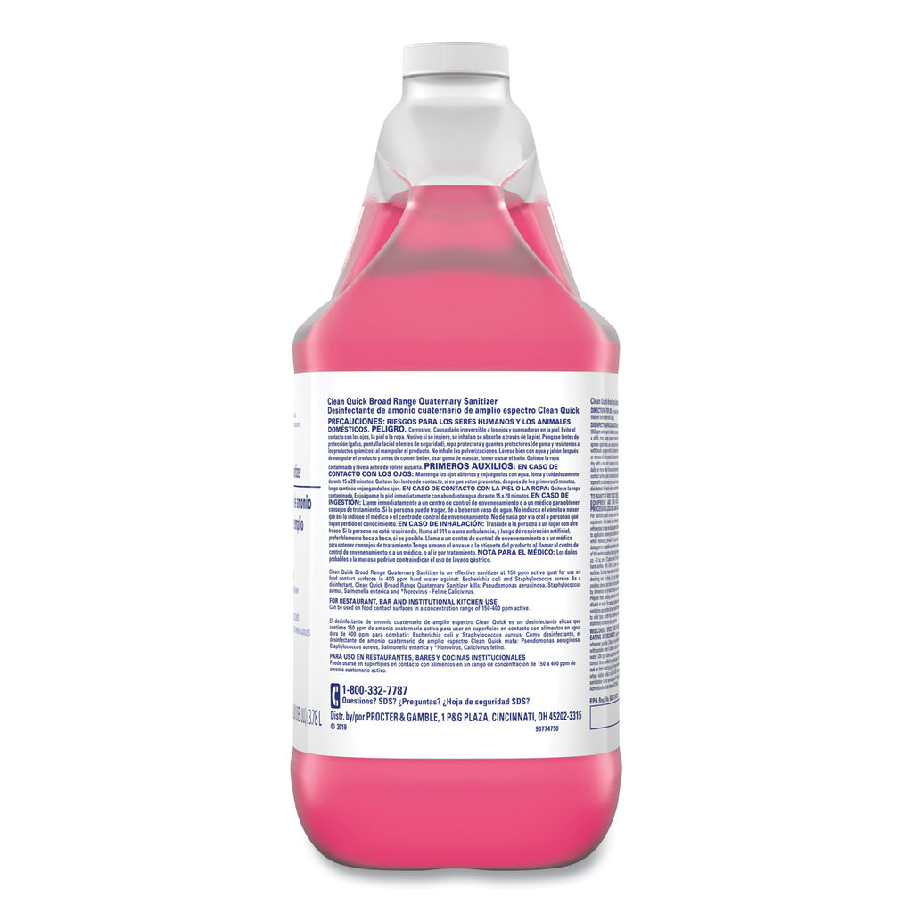 Broad Range Quaternary Sanitizer, Sweet Scent, 1 gal Bottle, 3/Carton