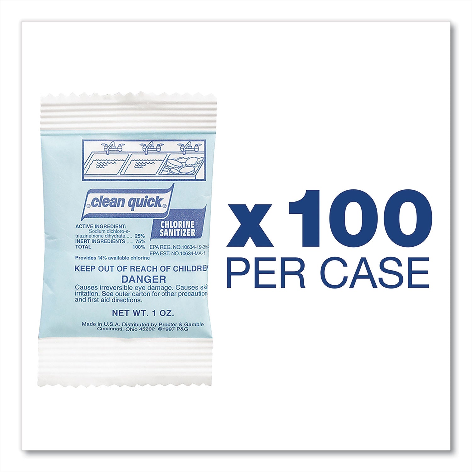 powdered-chlorine-based-sanitizer-1oz-packet-100-carton_pgc02584 - 2
