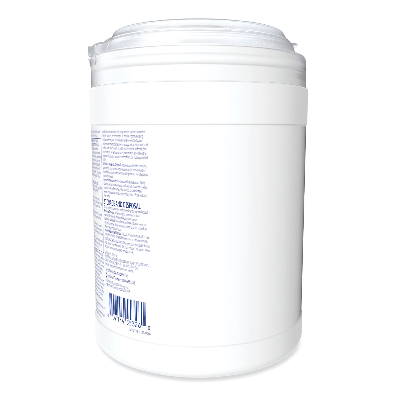 Oxivir TB Disinfectant Wipes, 6 x 6.9, Characteristic Scent, White, 160/Canister, 4 Canisters/Carton