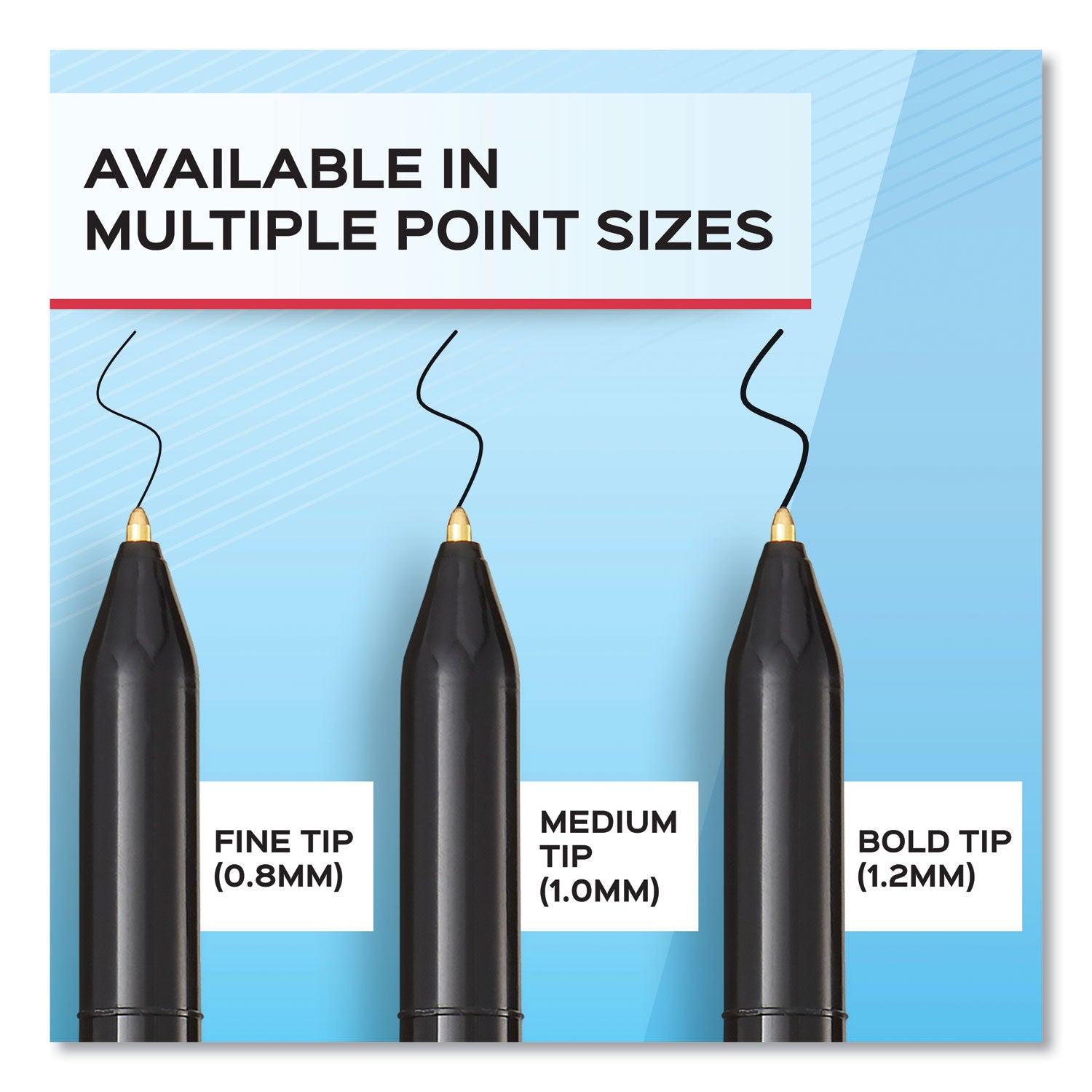 write-bros-ballpoint-pen-stick-fine-08-mm-blue-ink-blue-barrel-dozen_pap2124512 - 2