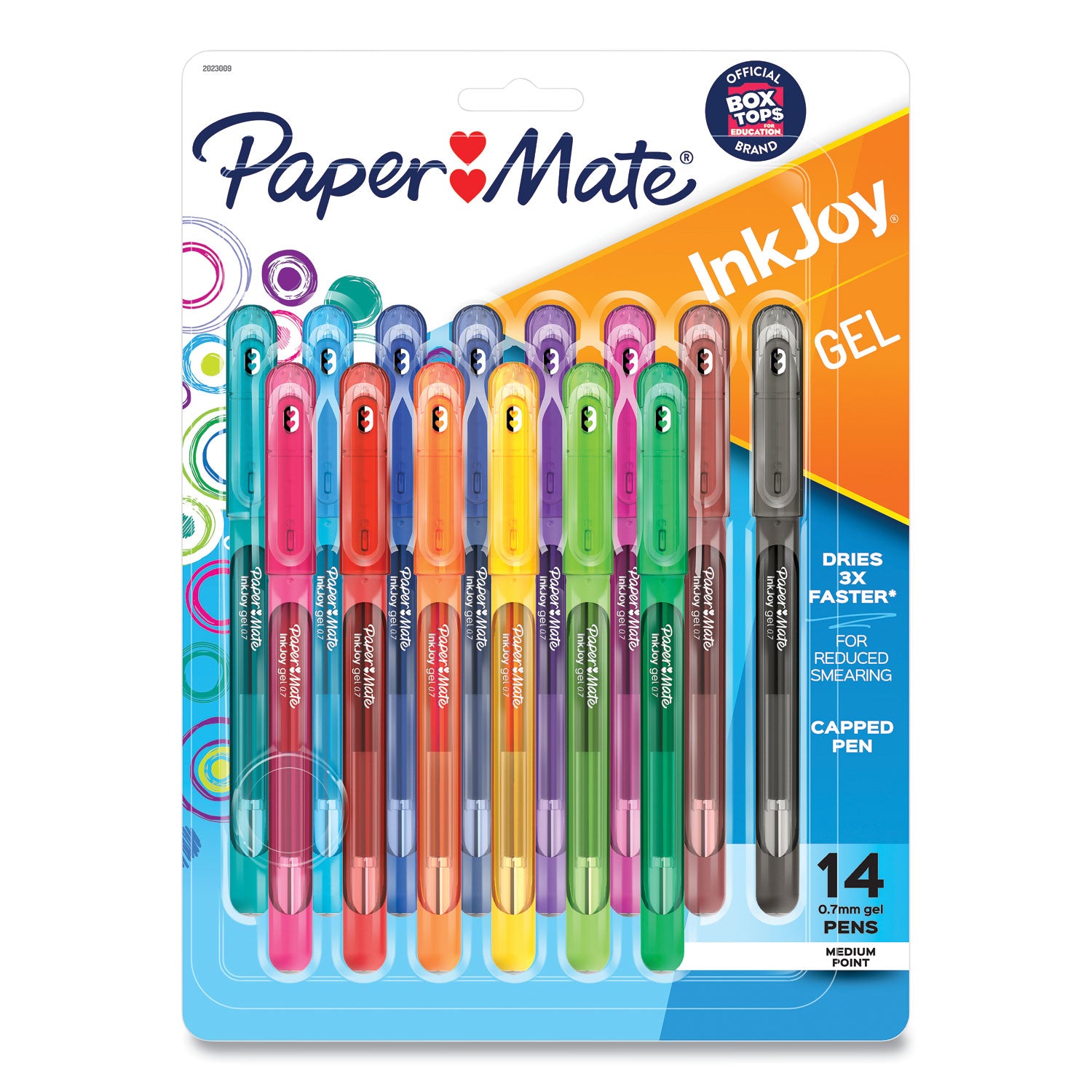 InkJoy Gel Pen, Stick, Medium 0.7 mm, Assorted Ink and Barrel Colors, 14/Pack