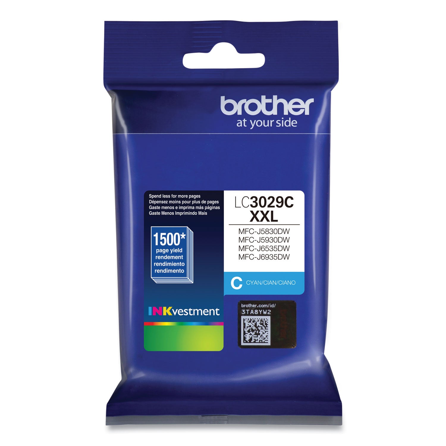 LC3029C INKvestment Super High-Yield Ink, 1,500 Page-Yield, Cyan