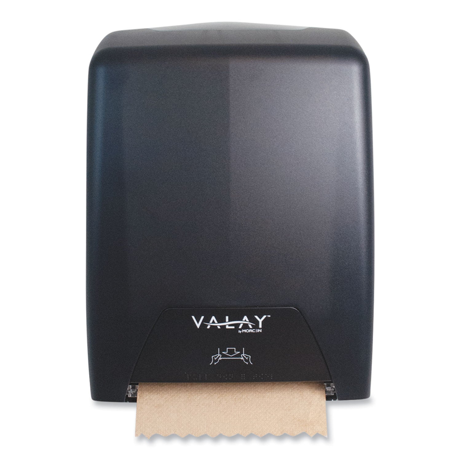 valay-proprietary-roll-towel-dispenser-1175-x-85-x-14-black_morvt1008 - 3