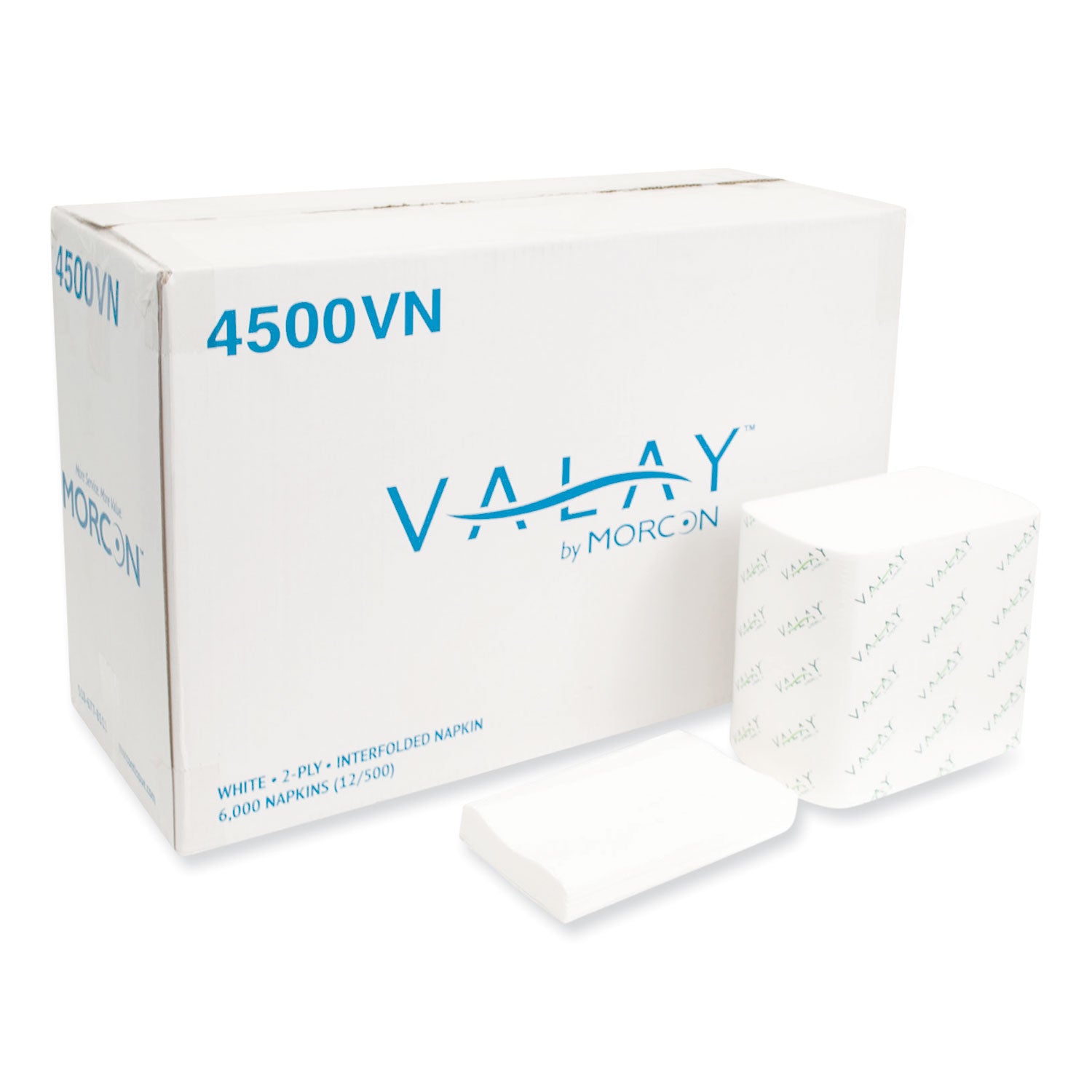 valay-interfolded-napkins-2-ply-65-x-825-white-500-pack-12-packs-carton_mor4500vn - 1