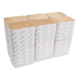 Valay Interfolded Napkins, 2-Ply, 6.5 x 8.25, Kraft, 6,000/Carton